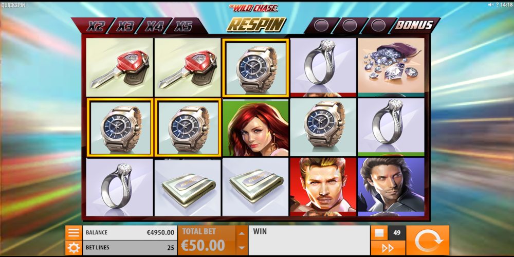 The Wild Chase slot game GamePlay