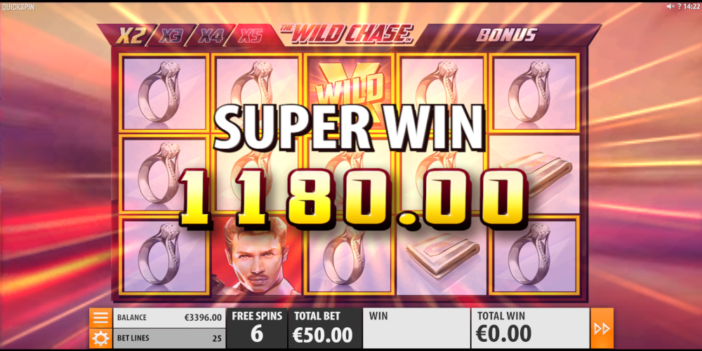 The Wild Chase slot game Super Win