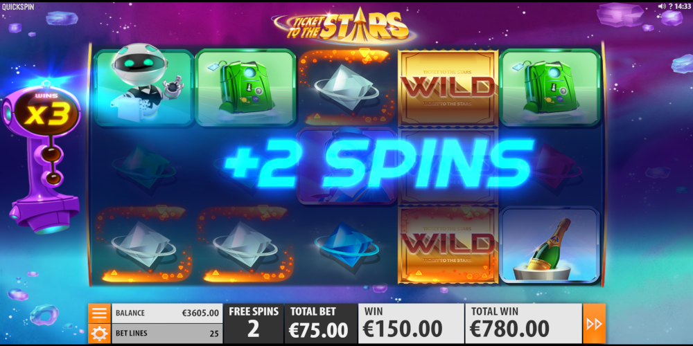 Ticket to the Stars slot game Extra Spin