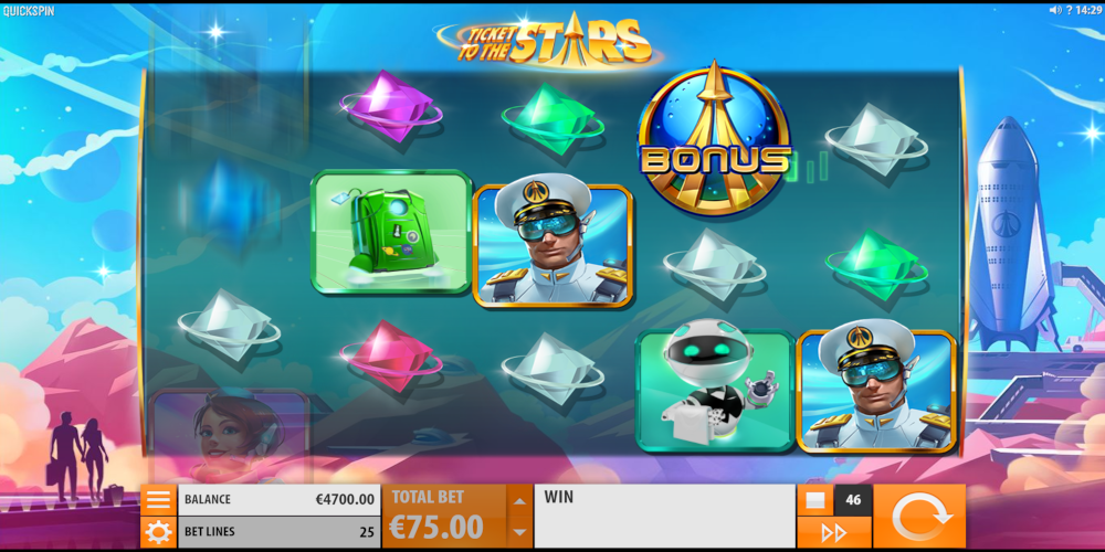 Ticket to the Stars slot game GamePlay