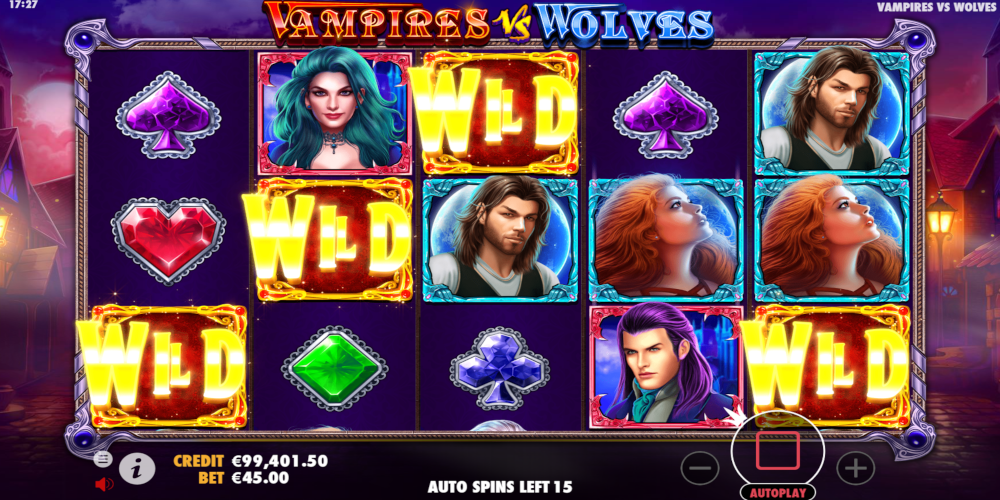 Vampires vs Wolves slot game Wild Vampires vs Wolves slot game Wild