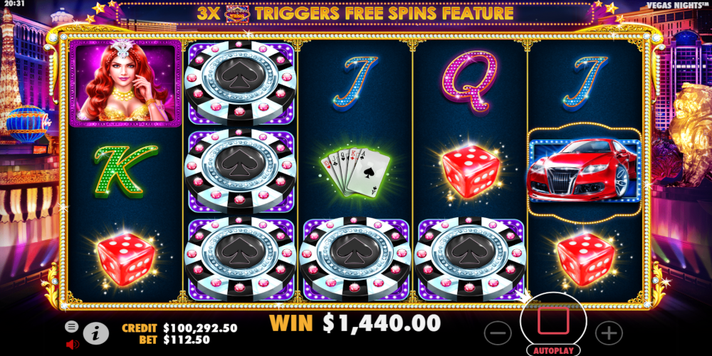Vegas Nights slot game Wild