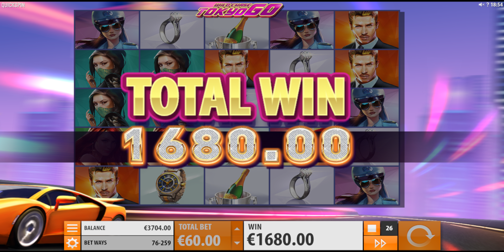Wild Chase Tokyo Go slot game Big Win