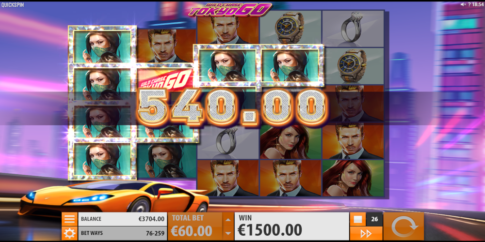 Wild Chase slot game Win
