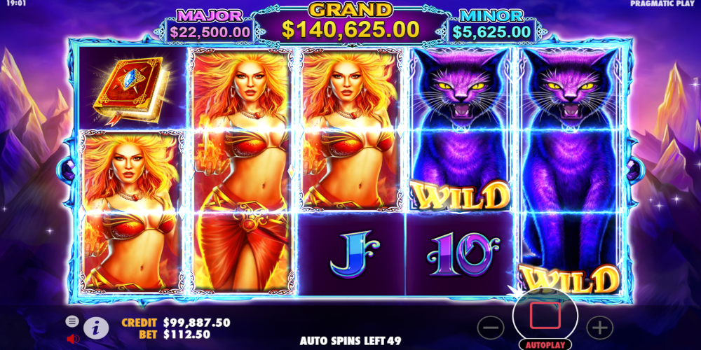 Wild Spells slot game GamePlay Wild Spells slot game GamePlay