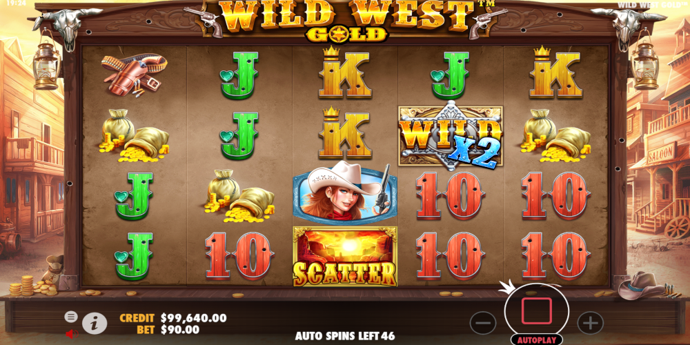 Wild West Gold by Pragmatic Play slot game GamePlay