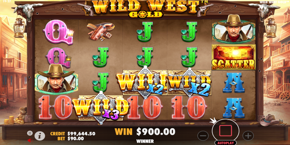 Wild West Gold casino slot game Big Win
