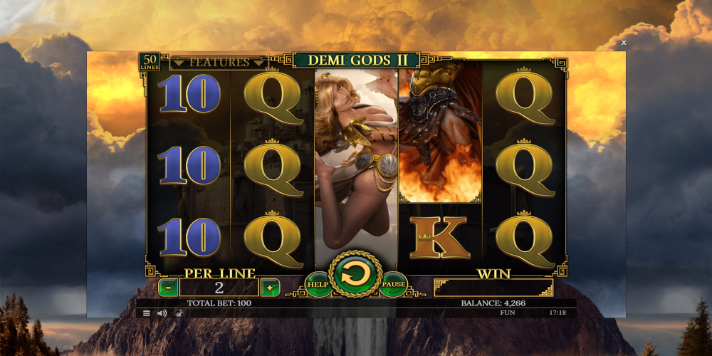Demi Gods 2 slot game GamePlay Demi Gods 2 slot game GamePlay