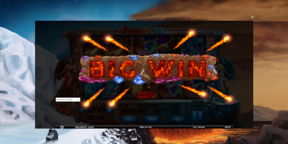 Fire &amp; Ice slot game Big Win