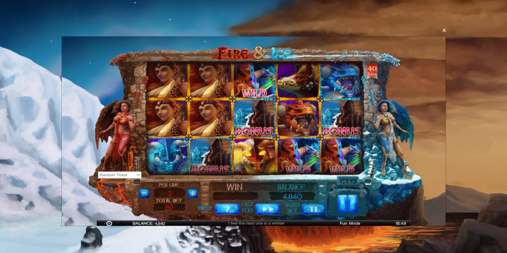 Fire and Ice slot machine GamePlay