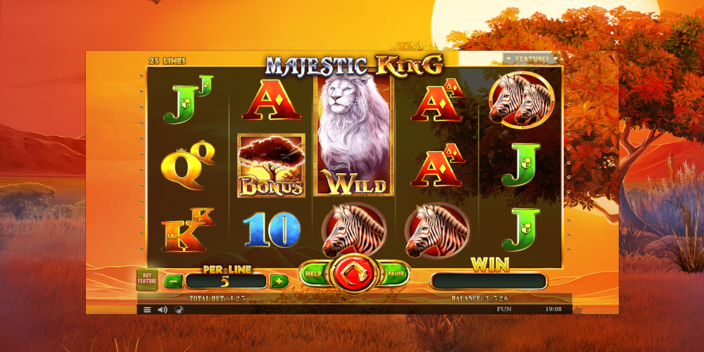 Majestic King slot game GamePlay