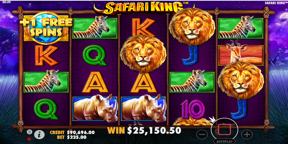 Safari King slot game Sticky Wild