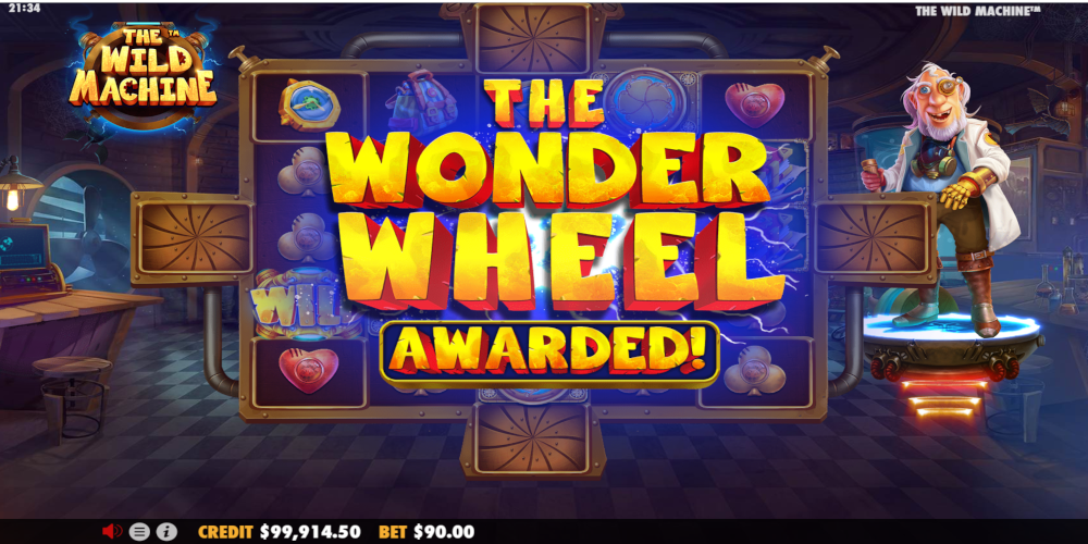 The Wild Machine slot game The Wonder Wheel
