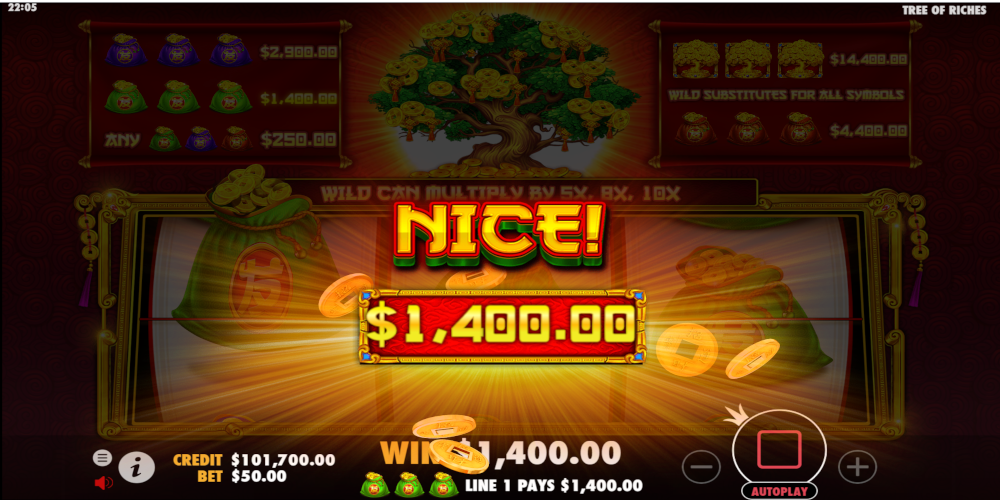 Tree of Riches slot game Big Win