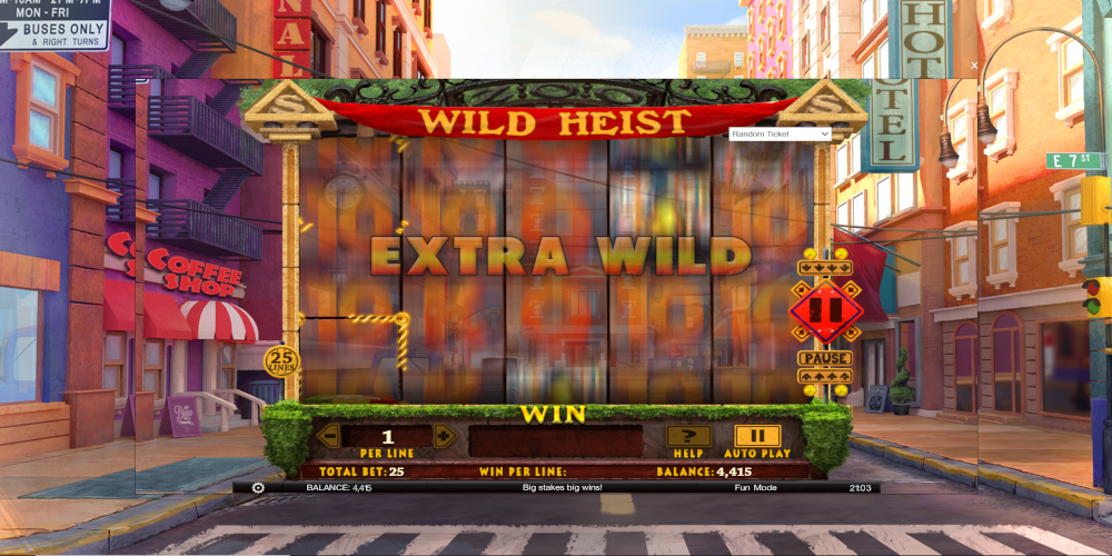 Wild Heist slot game Extra Wild