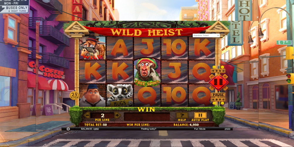Wild Heist slot game GamePlay