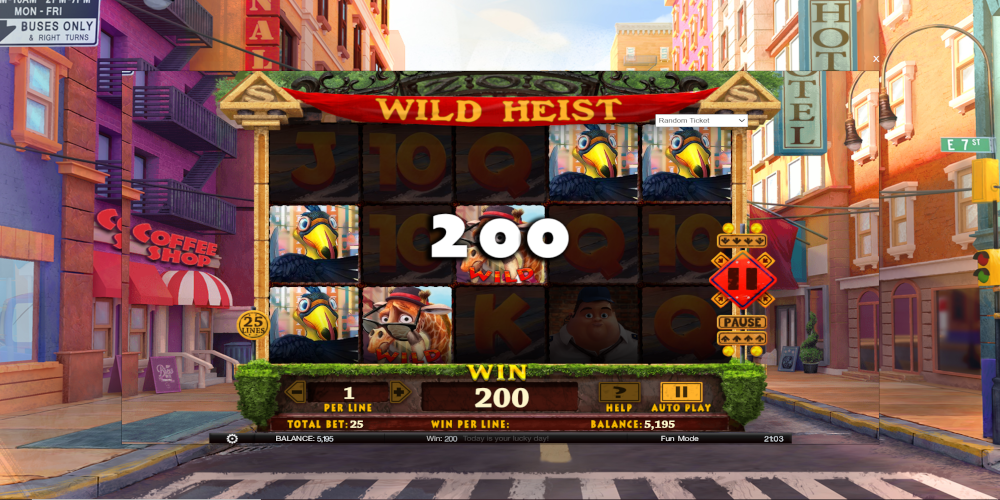 Wild Heist slot game Win