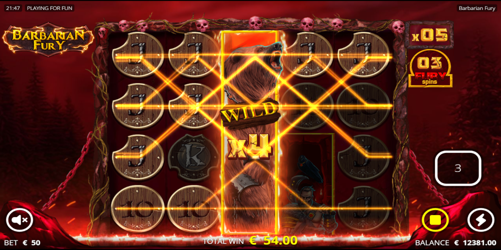 Barbarian Fury slot game Free Spin