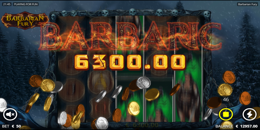 Barbarian Fury slot game Win