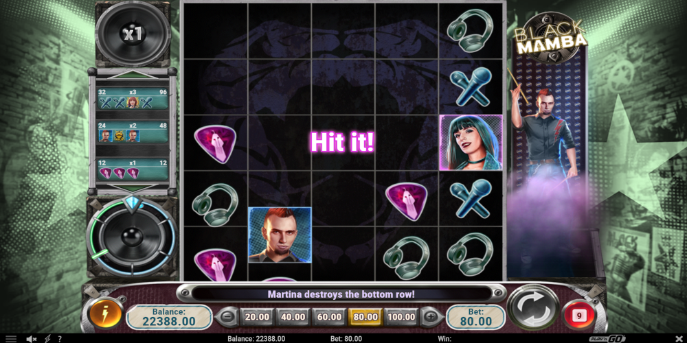 Black Mamba slot game GamePlay