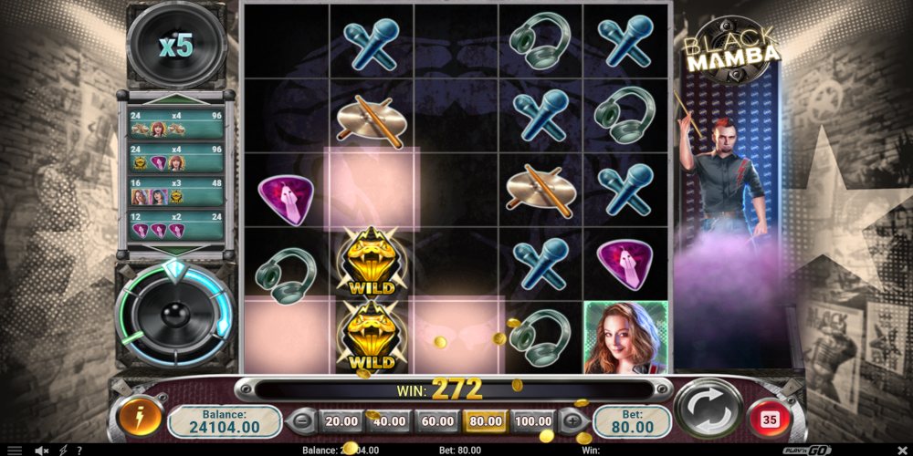 Black Mamba casino slot game Wild