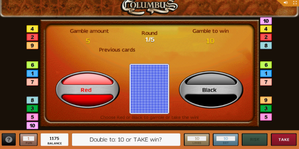 Columbus slot game Take Win or Risk Columbus slot game Take Win or Risk