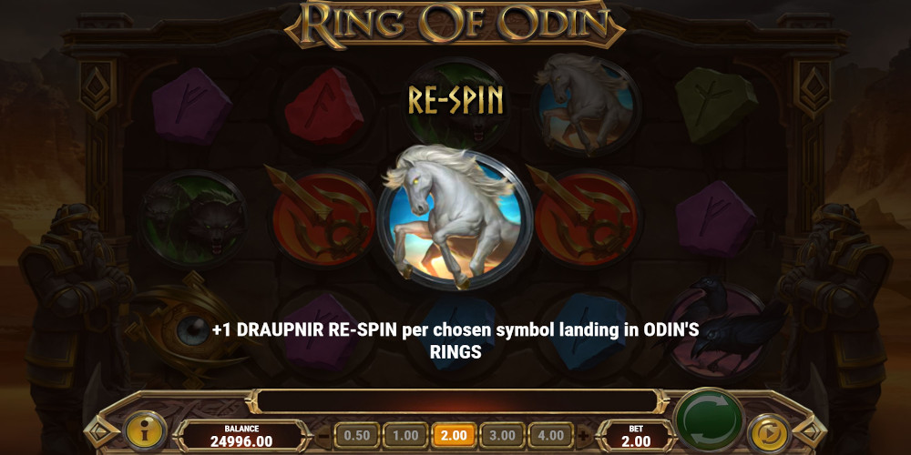 Ring of Odin casino slot game Re-Spin feature Ring of Odin casino slot game Re-Spin feature