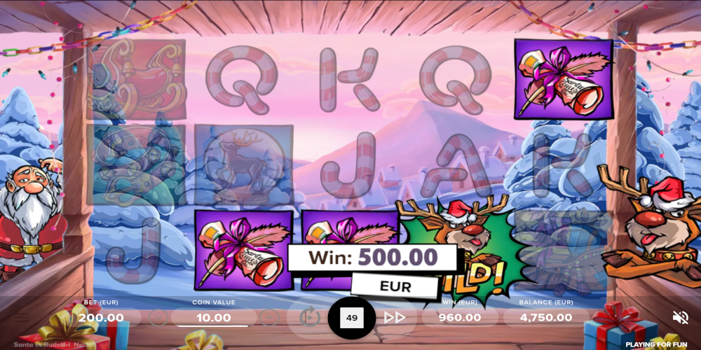Santa vs. Rudolf slot game Wild Win