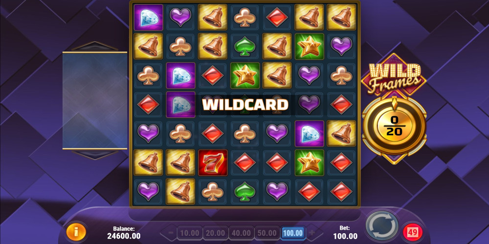 Wild Frames slot game Wild Card feature