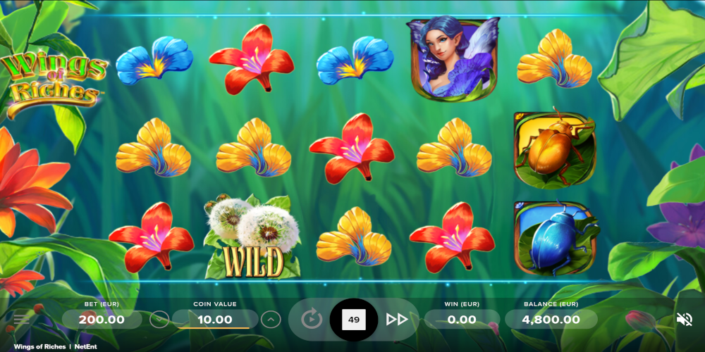 Wings of Riches slot game GamePlay