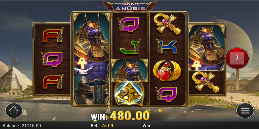 Ankh of Anubis slot game Gameplay