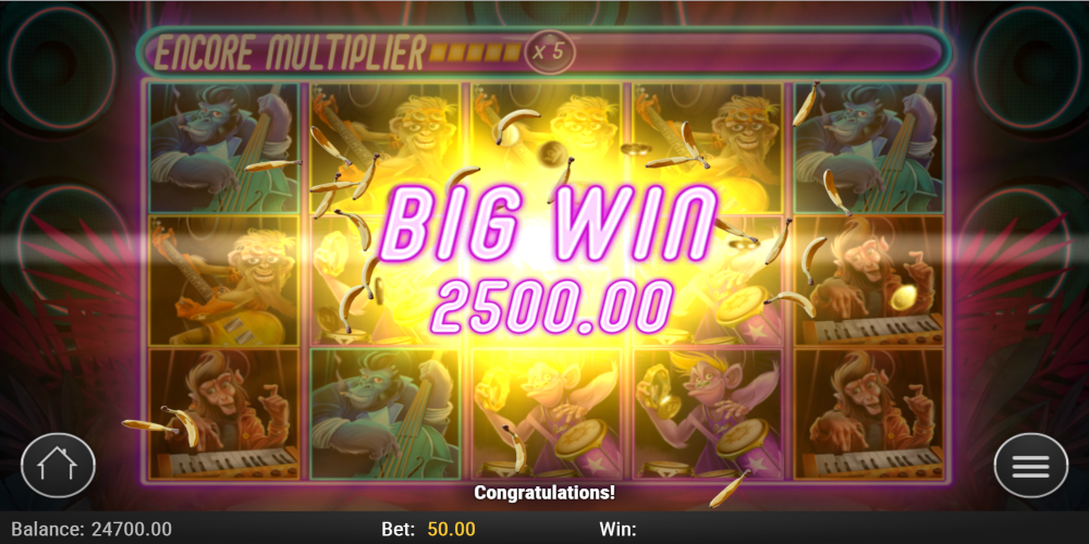 Banana Rock slot game Big Win