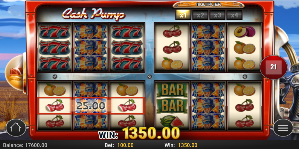 Cash Pump slot game Win