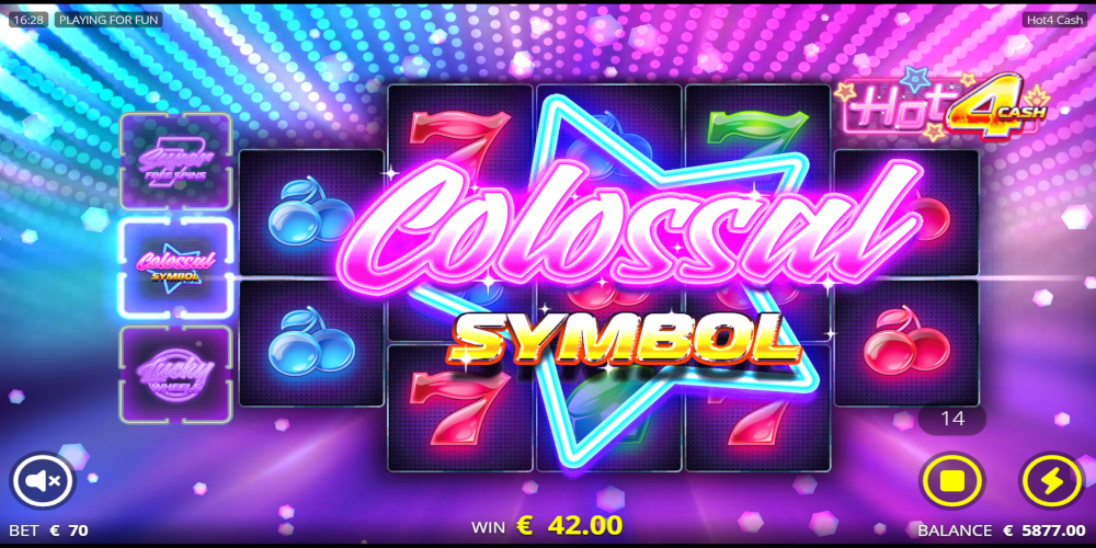 Hot 4 Cash slot game Colossal Symbol