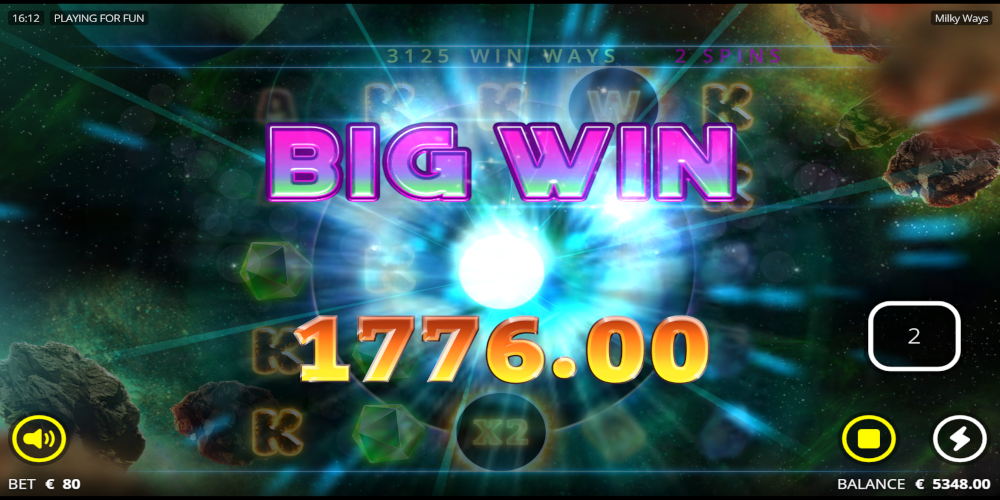 Milky Ways slot game Big Win