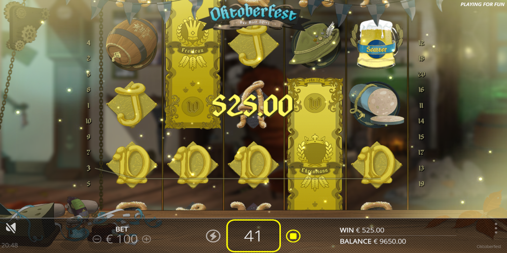 Oktoberfest slot machine GamePlay