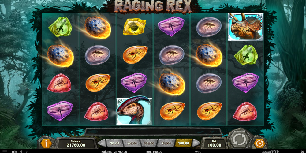Raging Rex slot game Scatter