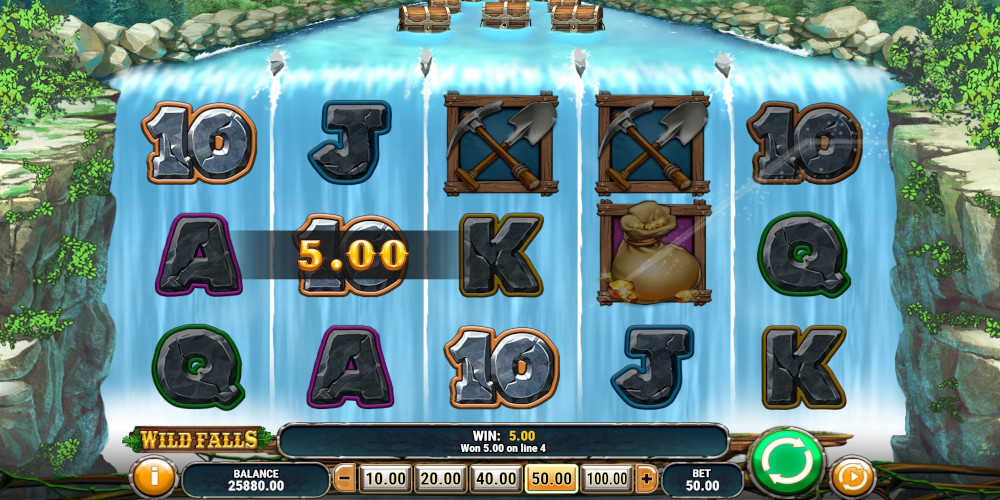 Wild Falls slot game Gameplay WIN Wild Falls slot game Gameplay WIN