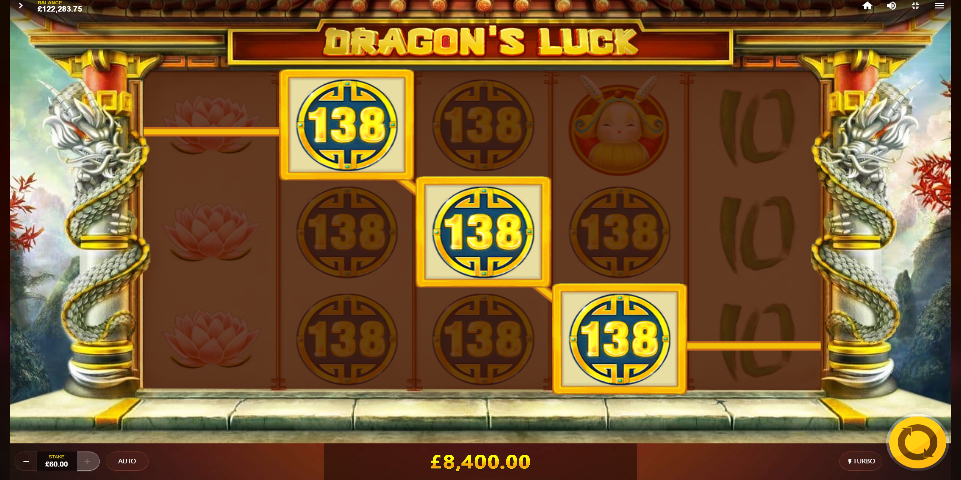 Dragons Luck slot game Gameplay 138 Coins WIN Dragons Luck slot game Gameplay 138 Coins WIN
