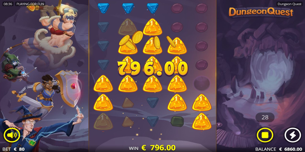Dungeon Quest slot game Big WIN Dungeon Quest slot game Big WIN