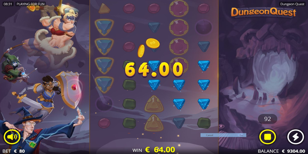 Dungeon Quest slot game Gameplay WIN Dungeon Quest slot game Gameplay WIN