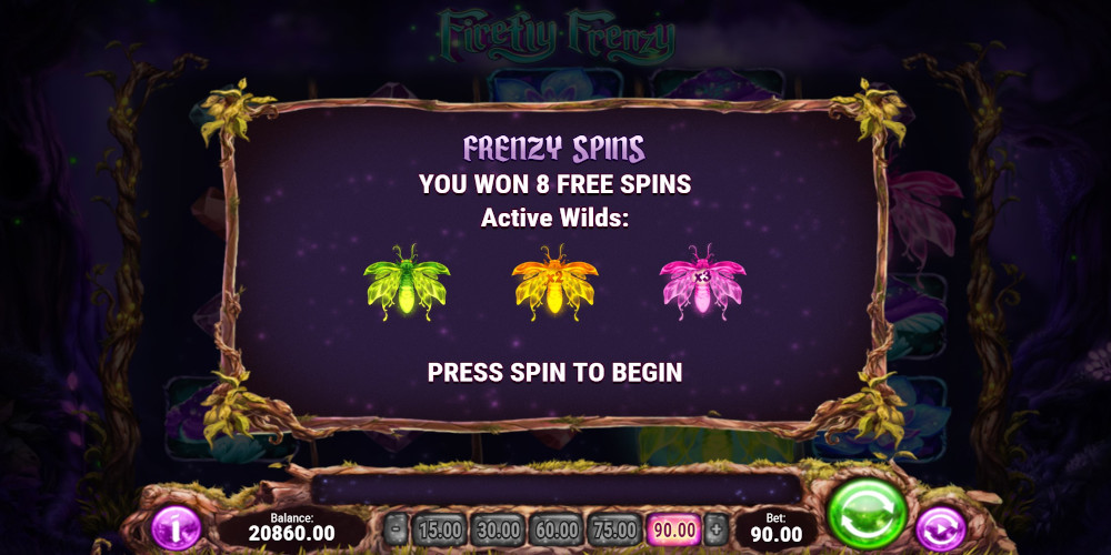 FIrefly Frenzy slot game 8 Free Spins Won FIrefly Frenzy slot game 8 Free Spins Won