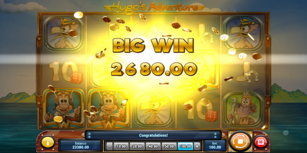 Hugo's Adventure slot game Big Win Hugo's Adventure slot game Big Win