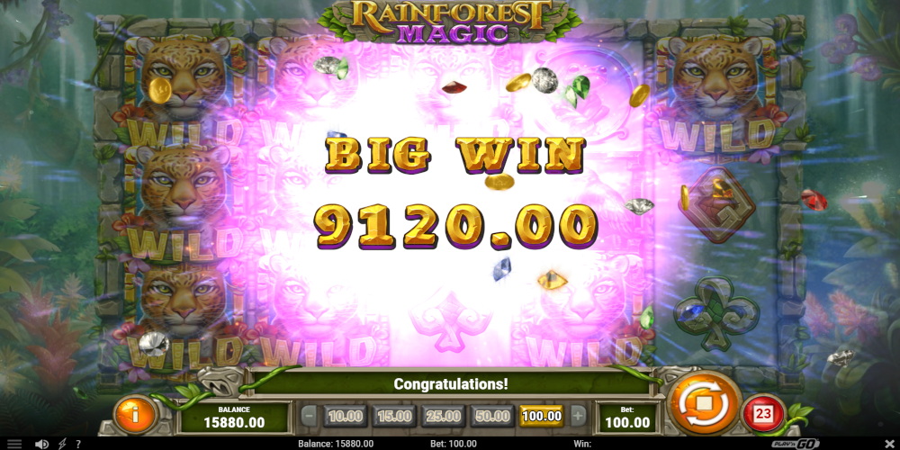 Rainforest Magic slot game Big Win Rainforest Magic slot game Big Win