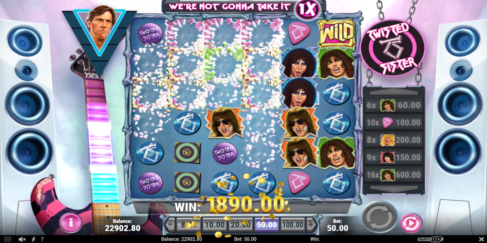 Twisted Sister casino slot game Gameplay