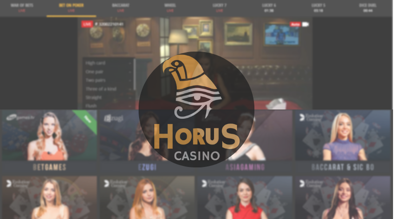 horus casino live casino - blackjack game providers