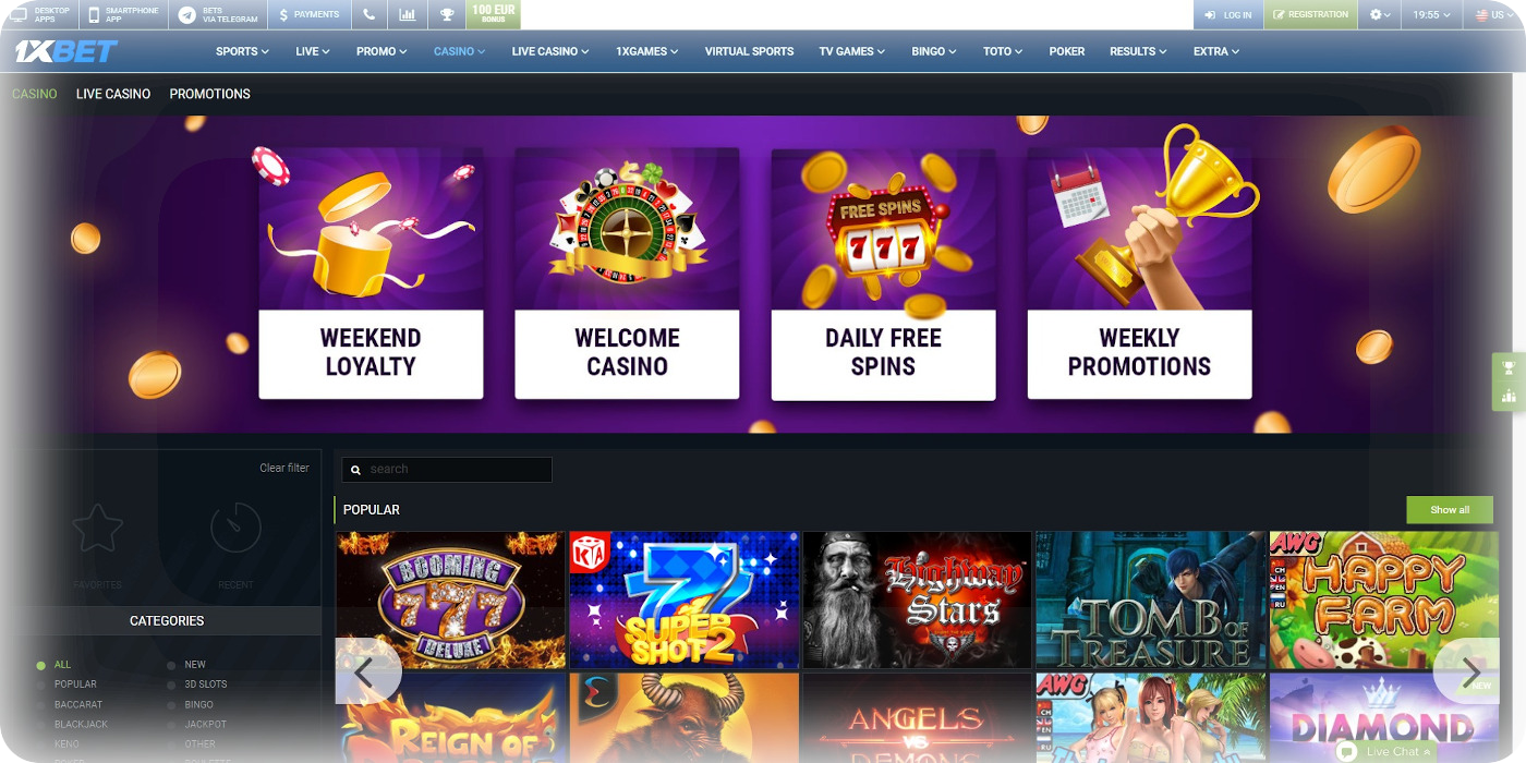 Fugaso Casinos Partner 1xbet casino