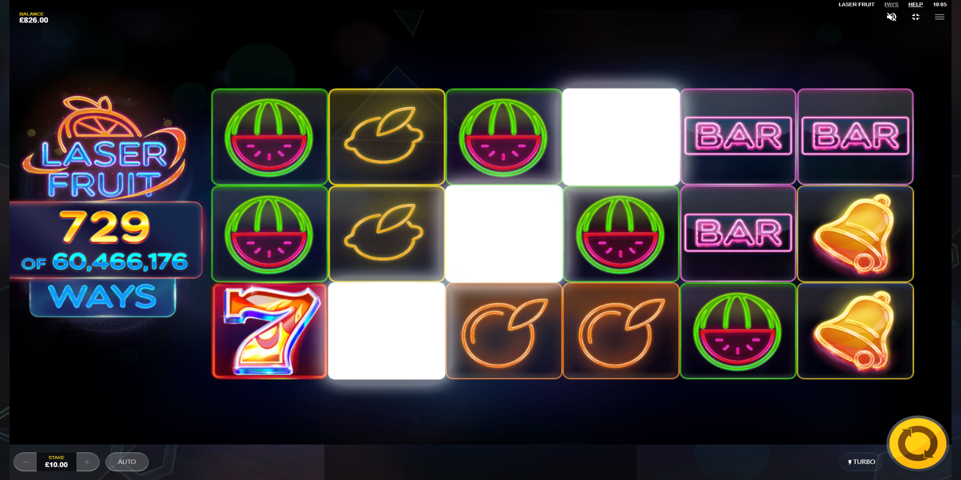 Laser Fruit - One of the Red Tiger top game