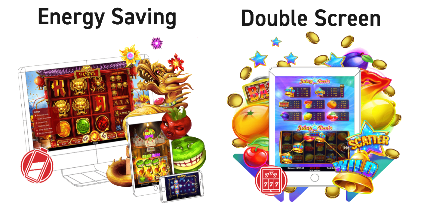 Energy Saving (Battery saving games) and Double Screen Modes