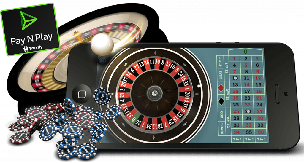 roulette, chips, smartphone, pay and play casinos online - bank id casino